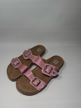 Women’s R2 Bernette Berkeley Pink Gemmed Slide Sandals Size 8M